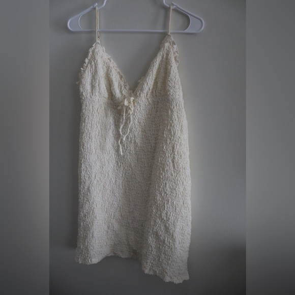 Princess Polly Dresses & Skirts - Princess Polly Ivory Textured Mini Dress